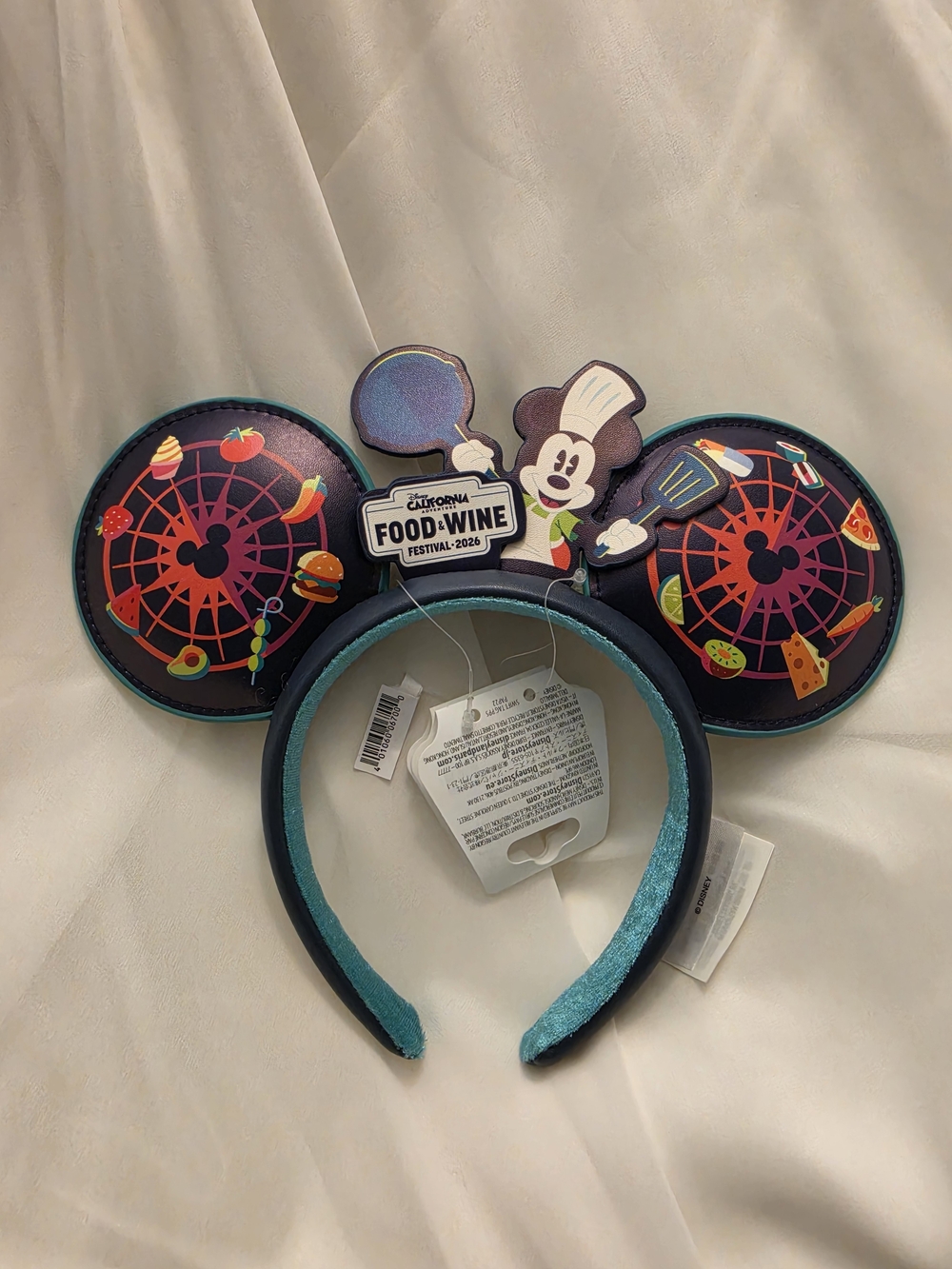 Disney California Adventure Food & Wine Festival 2026 Mickey Mouse Ears Headband